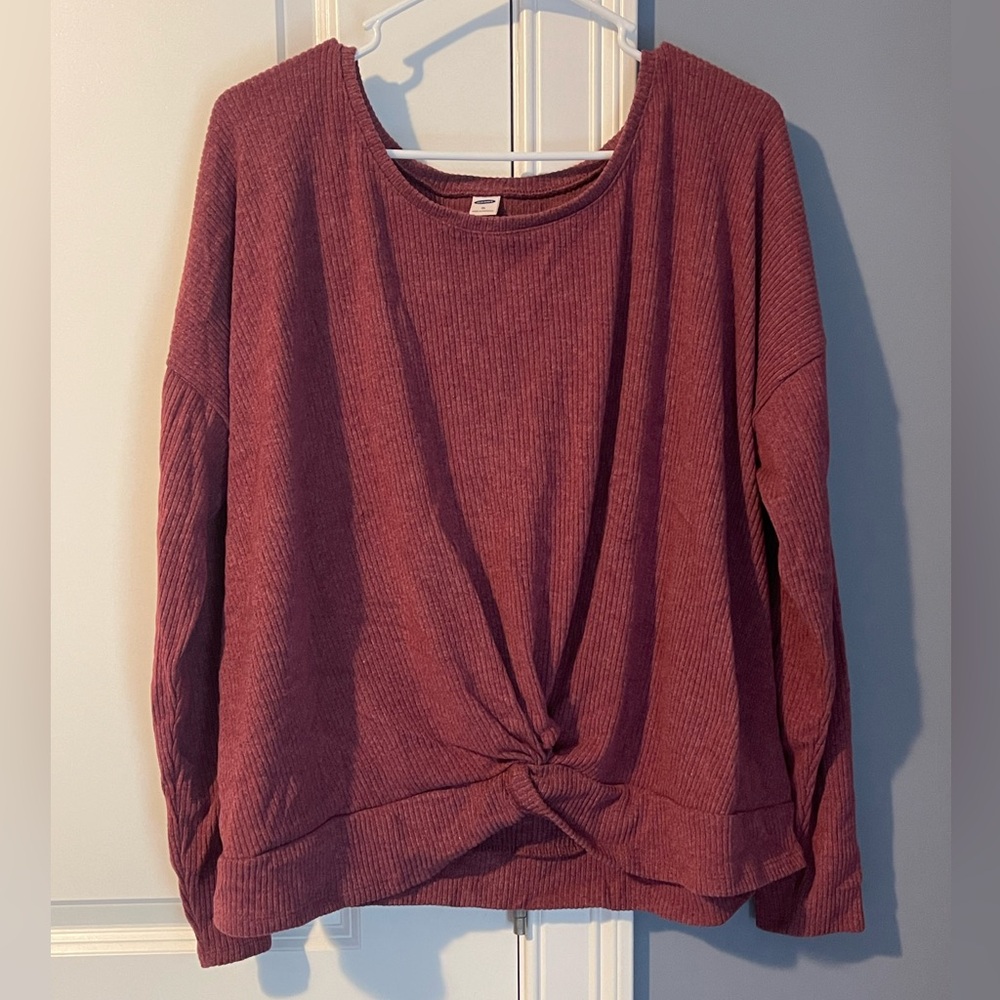 Women’s XL Old Navy mauve/pink long sleeve shirt